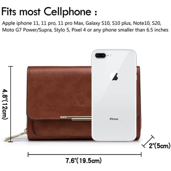 Roulens Small Crossbody Bag for Women,Cell Phone Purse Women's Shoulder Handbag - Picture 2 of 7